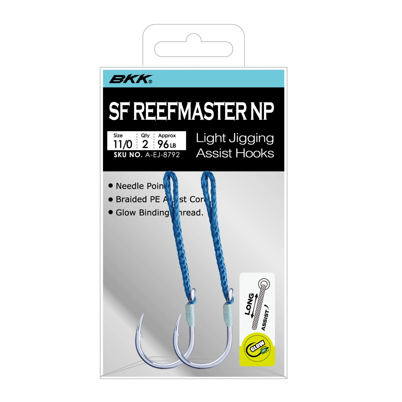 BKK SF Reefmaster NP - Long Light Jigging Assist Hooks 1 BKK SF Reefmaster NP - Long Light Jigging Assist Hooks