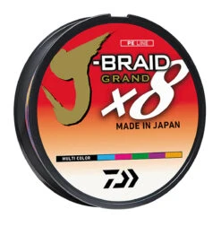 Daiwa J-Braid X8 Grand Multicolor 3300yd Bulk Spools