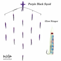 Sterling Tackle 36" Wide Tracker W/ 6" Bulb Squid