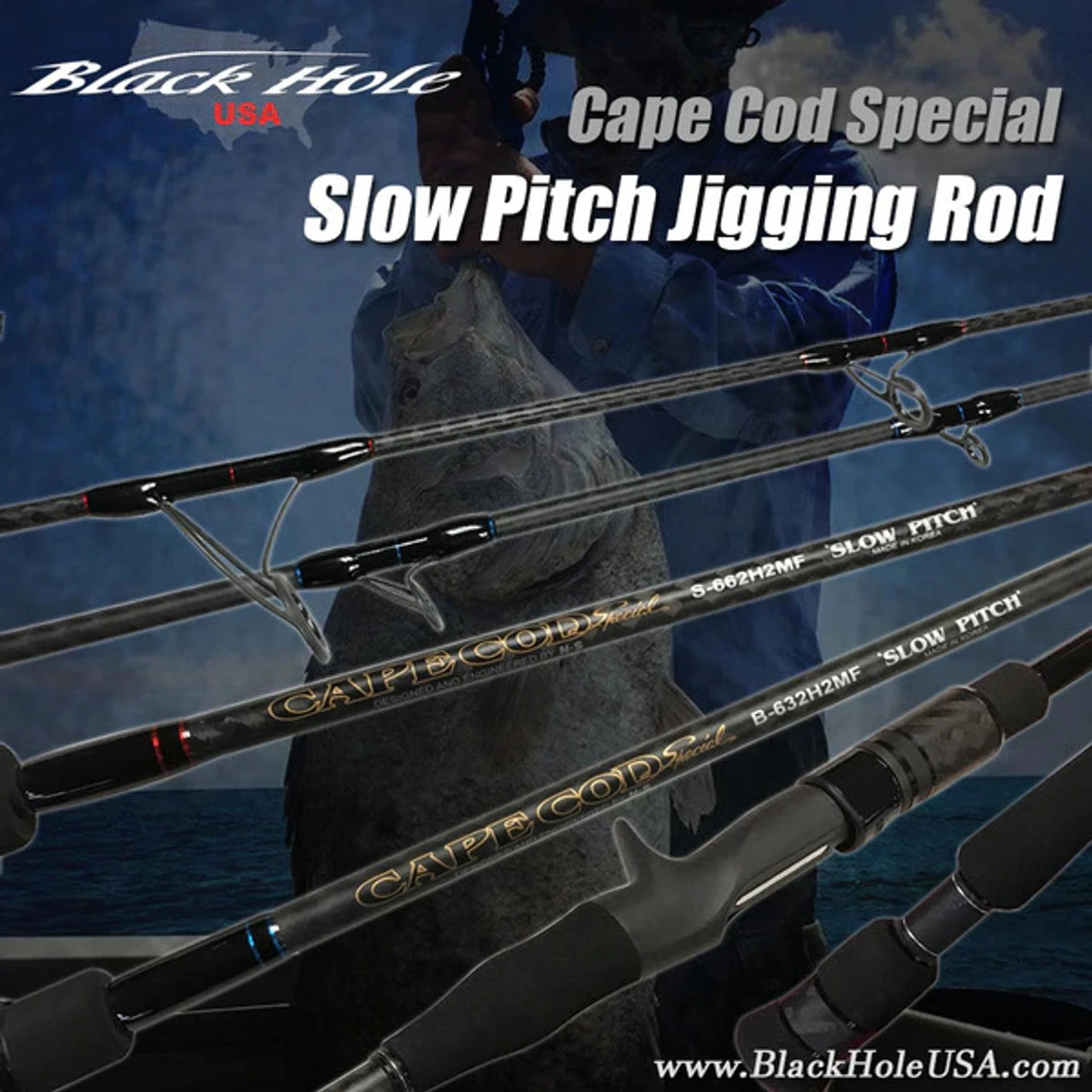 Black Hole Cape Cod Special Slow Pitch Jigging Rods 1 Black Hole Cape Cod Special Slow Pitch Jigging Rods